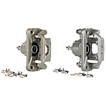 Rear, Driver and Passenger Side Brake Caliper, Front Wheel Drive, With Metal Piston; With Mounting Bracket