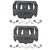 Front, Driver and Passenger Side Brake Caliper, Front Wheel Drive, With Metal Piston; With Mounting Bracket
