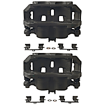 Front, Driver and Passenger Side Brake Caliper, All Wheel Drive, With Metal Piston; With Mounting Bracket