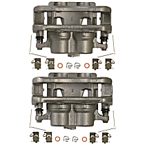 Front, Driver and Passenger Side Brake Caliper, All Wheel Drive, Japan Built; With Metal Piston; With Mounting Bracket
