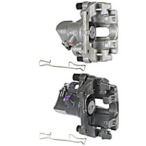 Rear, Driver and Passenger Side Brake Caliper, Front Wheel Drive, With Metal Piston; With Mounting Bracket