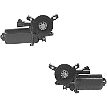 Front, Driver and Passenger Side Window Motor, Without Regulator, Contains Gear, Remanufactured, Reman Series