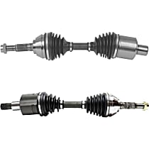 Front, Driver and Passenger Side Axle Assembly, Without High Wider Package (ZR2), Option Codes are on the Service Parts Identification sticker, New, New Series