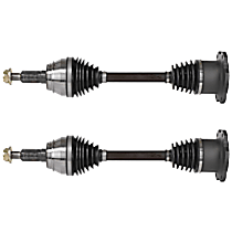 Front, Driver and Passenger Side Axle Assembly, Four Wheel Drive, Supplied with Optional Heavy Duty Thermoplastic Outboard Boot, New, 4WD