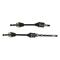 Front, Driver and Passenger Side Axle Assembly, Four Wheel Drive, New, 4WD, 2.5L 4Cyl