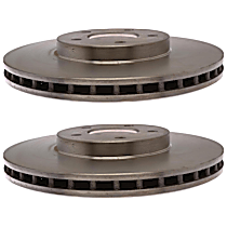 SET-AC18A566A-2 Front Brake Disc, Plain Surface