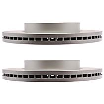 SET-AC18A82458AC-2 Front Brake Disc, Plain Surface, 6 Lugs 342.9 mm Advantage Series