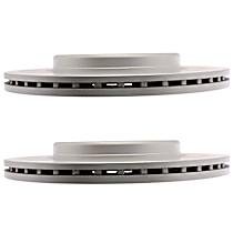 SET-AC18A82459AC-2 Rear Brake Disc, Plain Surface, 5 Lugs 314.96 mm Advantage Series