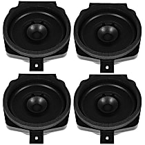 GM Original Equipment Series Speaker - Black, Direct Fit, Set of 4