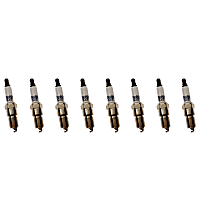 Spark Plug, Naturally Aspirated, GAS, Set of 8, 8 Cyl 5.7L, Professional Platinum Series - 