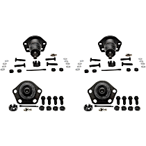 SET-AC46D0057A-F Front, Driver and Passenger Side, Upper and Lower Ball Joint Advantage Series
