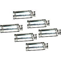 SET-AC8006-6 Spark Plug Wire Cover - Polished, Direct Fit, Set of 6