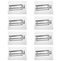 Spark Plug Wire Cover - Polished, Direct Fit, Set of 8