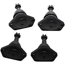 Front, Driver and Passenger Side, Upper and Lower Ball Joints