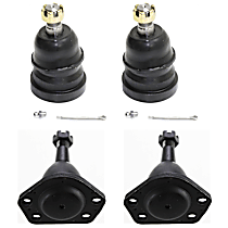 Front, Driver and Passenger Side, Upper and Lower Ball Joints