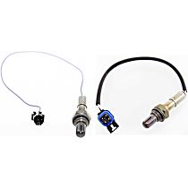 Before and After Catalytic Converter Oxygen Sensors, (1-Wire, Upstream)/(4-Wire, Downstream), 4 Cylinder, 2.2L Engine