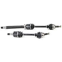 Front, Driver and Passenger Side Axle Assembly, Naturally Aspirated, DOHC, GAS, Hatchback, Automatic Transmission