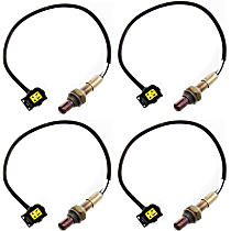 Before and After Catalytic Converter - Driver and Passenger Side Oxygen Sensors, 4-wire