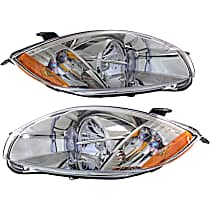 Driver and Passenger Side Halogen Headlight, With bulb(s), OE Replacement,, CAPA Certified