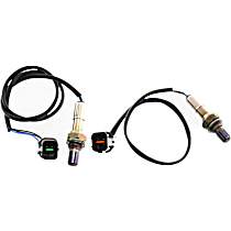 Before and After Catalytic Converter, Front Oxygen Sensors, 4-Wire, 6 Cylinder, 3.8L Engine