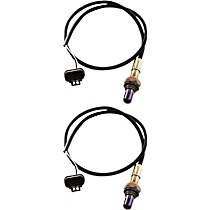 Before Catalytic Converter, Front and Rear Oxygen Sensor, Set of 2, 3-wire, 6 Cyl 3.0L