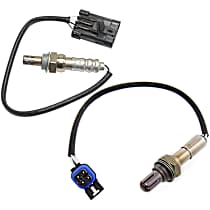 Before Catalytic Converter and After Catalytic Converter, Center, Driver or Passenger Side Oxygen Sensors, 4-wire