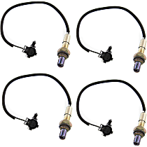 Before and After Catalytic Converter, Front and Rear Oxygen Sensors, 4-wire