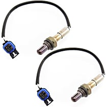 After Catalytic Converter Oxygen Sensor, Engine VIN: 1, FI, Supercharged, GAS, Set of 2, 4-wire, 6 Cyl 3.8L