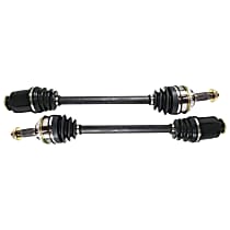 Front, Driver and Passenger Side Axle Assembly, Naturally Aspirated, SOHC, GAS, Coupe
