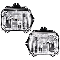 Driver and Passenger Side Halogen Headlight, With bulb(s), OE Replacement