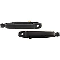 Front, Driver and Passenger Side Textured Black Exterior Door Handle, With Key Hole, Mini Passenger Van