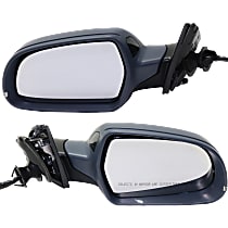 Driver and Passenger Side Mirror, Power, Power Folding, Heated, Paintable, In-housing Signal Light, Without memory, Without Puddle Light, Without Auto-Dimming, With Blind Spot Detection in Glass