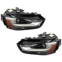 Driver and Passenger Side HID/Xenon Headlight, With bulb(s), OE Replacement