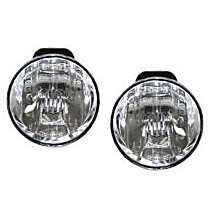Front, Driver and Passenger Side Halogen Fog Light, With bulb(s), OE Replacement