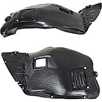 Front, Driver and Passenger Side, Front Section Fender Liner, 4-Door, Sedan, For Non-M Sport Line (Non-M Sport Package) Models