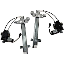 Rear, Driver and Passenger Side Window Regulators, Power