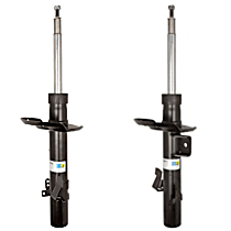 Front, Driver and Passenger Side Bare Strut, Without Electronic Suspension