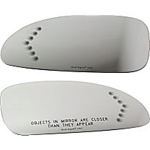 Driver and Passenger Side Mirror Glass, Heated, No Blind Spot Feature
