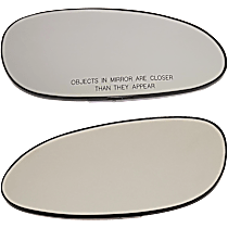 Driver and Passenger Side Mirror Glass, Non-Heated, No Blind Spot Feature