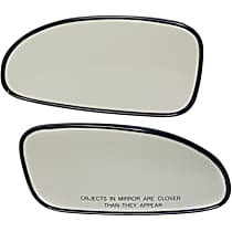 Driver and Passenger Side Mirror Glass, Non-Heated, No Blind Spot Feature