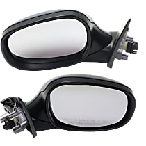 Driver and Passenger Side Mirror, Power, Heated, Manual Folding, Paintable, No Signal Light, No Memory, No Puddle Light, No Auto-Dimming, No Blind Spot Feature