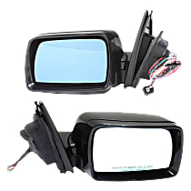 Driver and Passenger Side Non-Towing Mirrors, Power, Manual Folding, Heated, Paintable, Without Signal Light, With memory, Without Puddle Light, Without Auto-Dimming, Without Blind Spot Feature