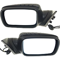 Driver and Passenger Side Mirrors, Power, Power Folding, Heated, Paintable, Without Signal Light, Without memory, Without Puddle Light, Without Auto-Dimming, Without Blind Spot Feature