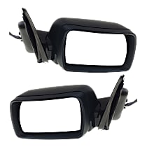 Sport Utility Driver and Passenger Side Mirror, Power, Heated, Manual Folding, Paintable, No Signal Light, No Memory, No Puddle Light, No Auto-Dimming
