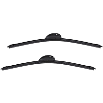 Front, Driver and Passenger Side Wiper Blades, Framed, Sedan/Hatchback