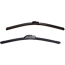 Front, Driver and Passenger Side Wiper Blade, Frameless