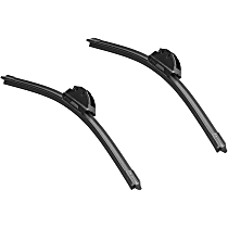 Front or Rear, Driver and Passenger Side Wiper Blades, Frameless
