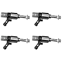 Fuel Injector, enginedesignationname: CAEB; FI; GAS, Sedan, Automatic CVT Transaxle, Set of 4, 4 Cyl 2.0L - 