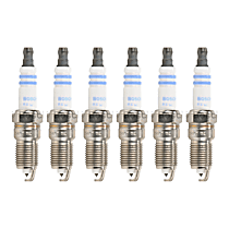 Spark Plug, Do Not Gap, Gap is Preset, Original Center Electrode Material is Iridium, Set of 6, 6.0L 8Cyl, Platinum Series - 