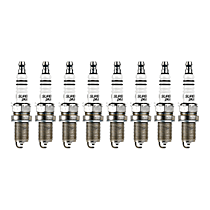 Spark Plug, Gap 0.044 in., Original Equipment Is Iridium, Set of 8, 8 Cyl 4.3L, Super Plus Spark Plug Series - 